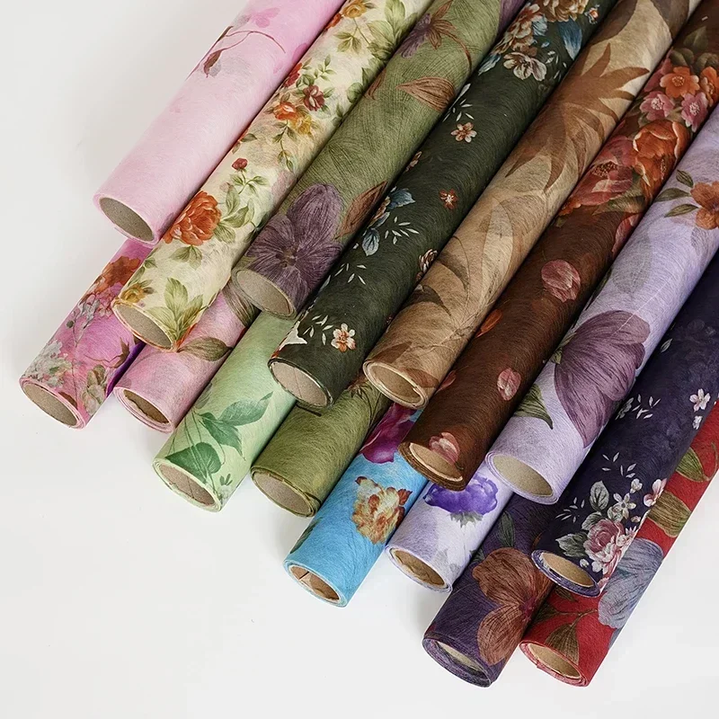

50 см х 5 ярдов, рулон хлопчатобумажной бумаги, цветочная упаковка, бумага для букета, декоративная подкладка
