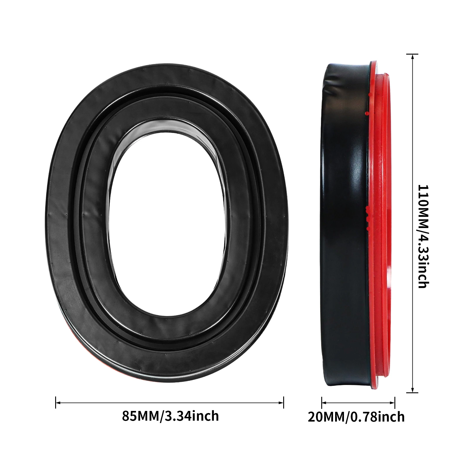 Upgraded Gel Ear Pads for 3M WorkTunes Hearing Protector (90541 90542), High Density Noise Reduction Replacement Gel Cups