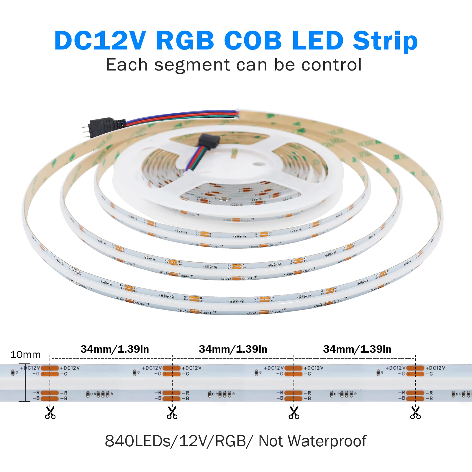 RGB COB LED Strip 6