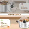2 Pcs Slow Cooker Lid Holder Kitchen Crock Pot Lid Holder Hand Free Pot Lid Organizer Stainless Pot Lid Rack with Silicone Sink 4