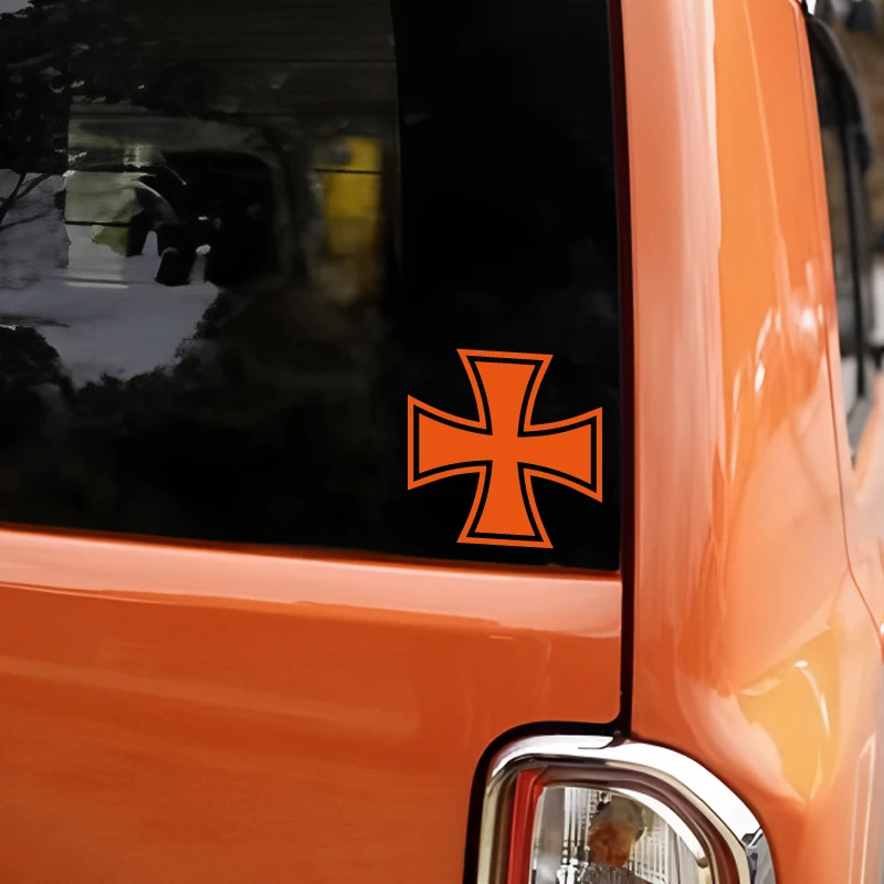Iron Cross Car Sticker – Distinctive Decor