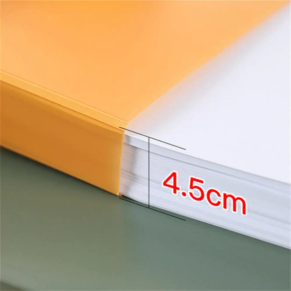 A4 Transparent File Folder Display Book 2 Hole Binder Folders Pink Blue Black Waterproof Document Organizer Ring Binder