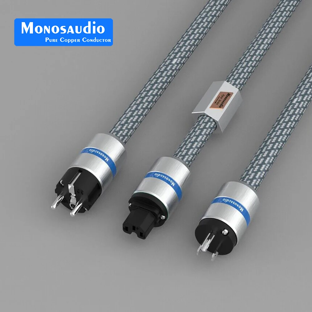 

Monosaudio 99.9998% Чистая медь P902 10AWG Schuko силовой кабель HIFI удлинитель 5.5Sq Power Wire EU версия C15 Powerflux Iine