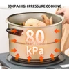 Household Kitchen Nonstick Pressure Cooker Multifunction Pressure Cooker for Gas and Induction Cooker 6