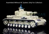 1/16 Heng Long Plastic German IV F Static Tank Model 3858 without Gearbox Radio Toys Gift 1