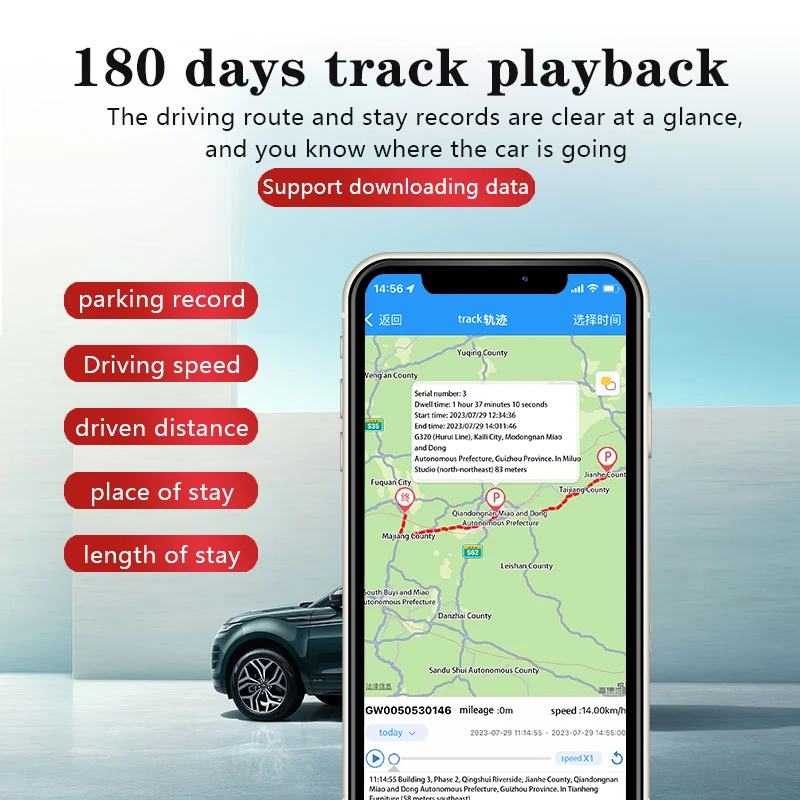 Car GPS Tracker Motorcycle GPS Tracker Vehicle Real Time TrackingGSM GPRS Vehicle Tracking Device Monitor Locator