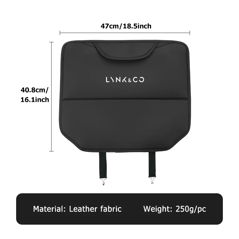 링크앤코 01 PHEV 02 03+ 05 06 09 PHEV 09 MHEV 차량용 시트 등받이 보호 매트, 먼지 방지 킥 방지 패드 액세서리