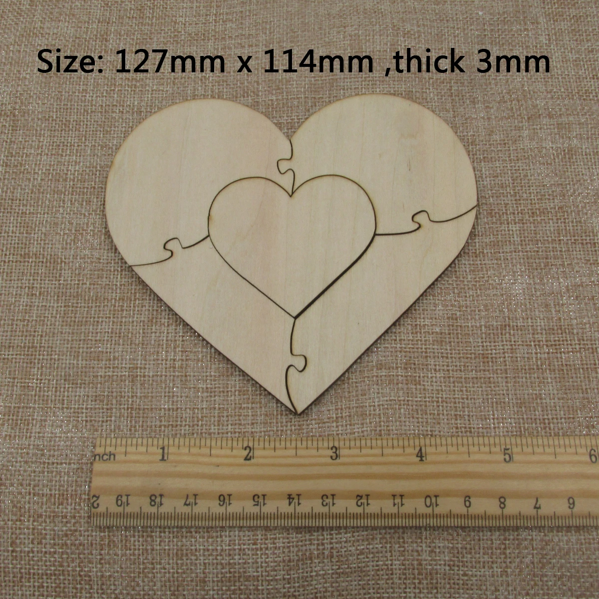 50pcs 40mm 1.57inch Wood Blank Puzzles, Wood Pieces Cutouts Unpainted for  Handmade Rustic Wedding Guest Book Puzzle - AliExpress