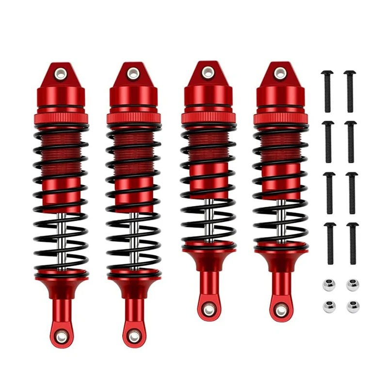 

8X Metal Front And Rear Shock Absorber For Traxxas Slash 4X4 VXL 2WD Rustler Stampede Hoss 1/10 RC Car Upgrades Parts,1