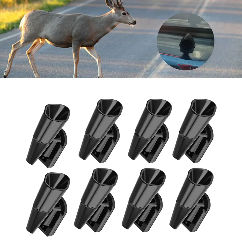 

8Pcs Automotive Animal Deer Car Animal Deer Warning Whistles Auto Safety Alert Device Ultrasonic Whistles For All Vehicles