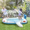 Children Play Sprinkler Pad Summer Beach Inflatable Spray Mat Outdoor Game Toy Garden Lawn Swimming Pool Mat Bathtub for Kids 3