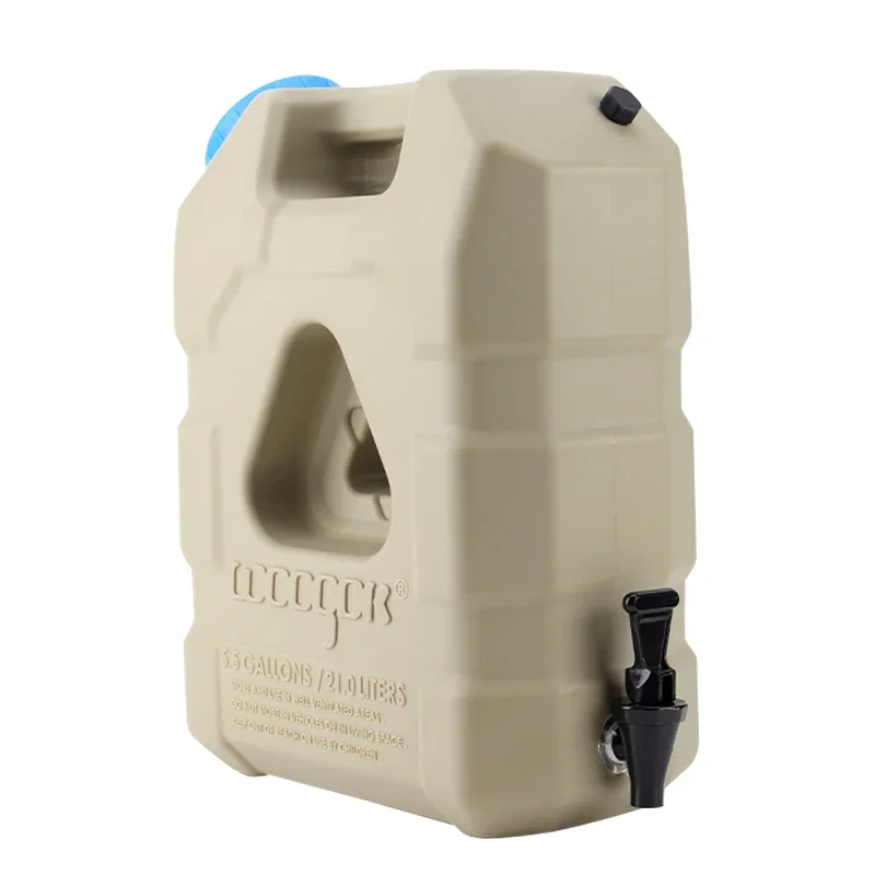Convenient 5.5 Gallons/21L Outdoor Plastic PE Water Tank Faucet Switch Car-Mounted Self-Driving Tours Trailer Parts Accessories