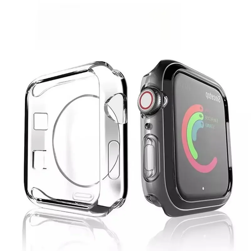 Clear Case Apple Watch Series10 46mm 42mm 9 8 7 45mm 41mm No Screen Protector Full TPU Bumper Cover iWatch SE 6 5 4 44 40mm apple watch screen protector case,watch screen protector case,watch case,apple watch case,tpu protective case,watch protective cover,watch protective case,watch cover