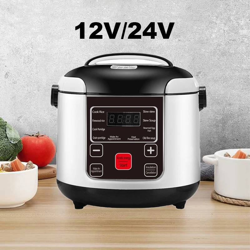 1.6l 12v/24v Electric Rice Soup Cooker Portable Lunch Food Box Heating Food  Dishes Warmer Heater Container Cooker For Car Truck - Electric Lunch Box -  AliExpress