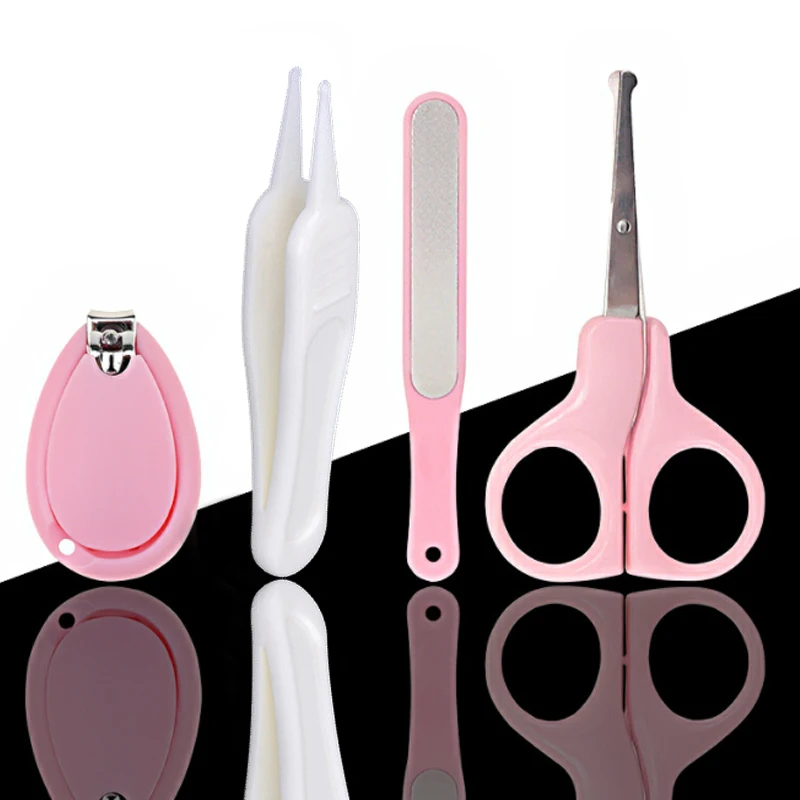 Kids Newborn Childish Baby Kit Items Nail Trimmer Cutter 4PCS Infant Nail Clipper Scissors Safe Tools Kids Newborn
