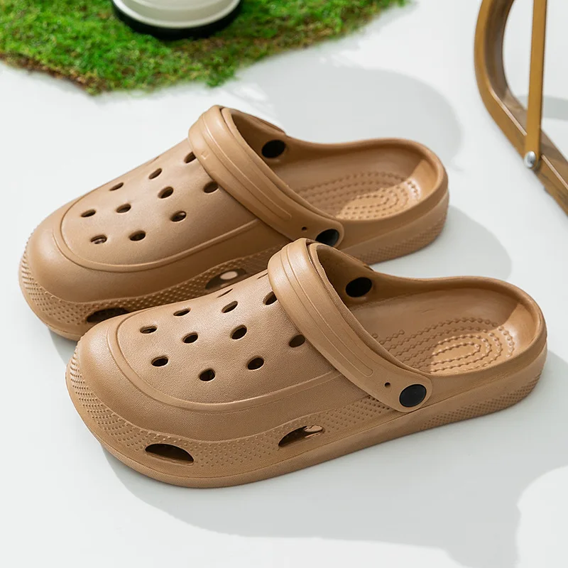 Men's Sandals Women Home Slippers Summer Garden Clogs Shoes Outdoor Man Beach Slipper Waterproof Sandal Soft Casual Non Slip 5