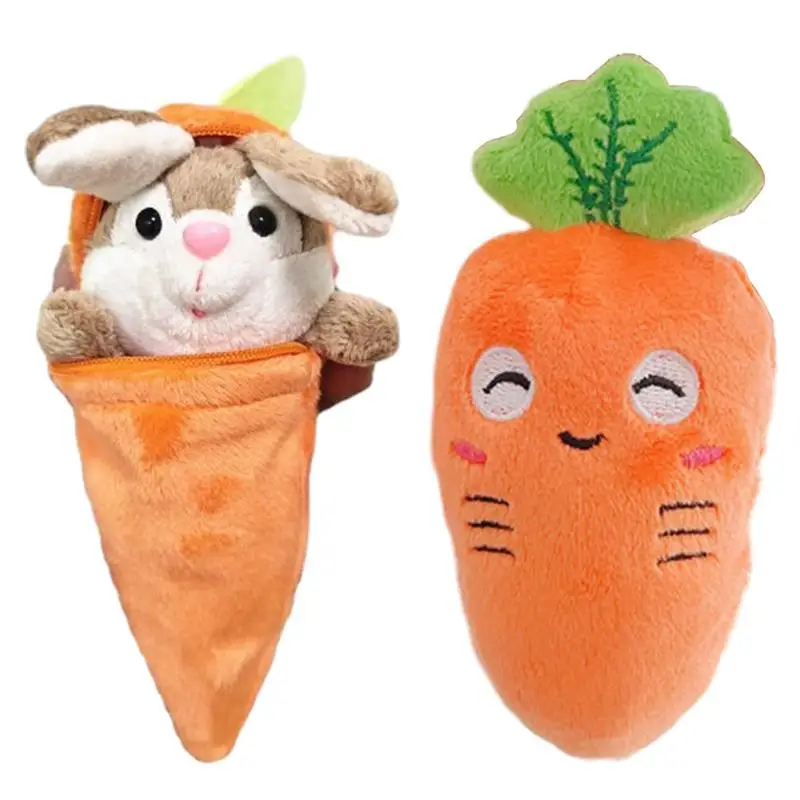 

12 см креативная забавная кукла, морковь, кролик, реальная игрушка, Мягкий Кролик, прячущийся в Морковке, игрушки для детей, девочек