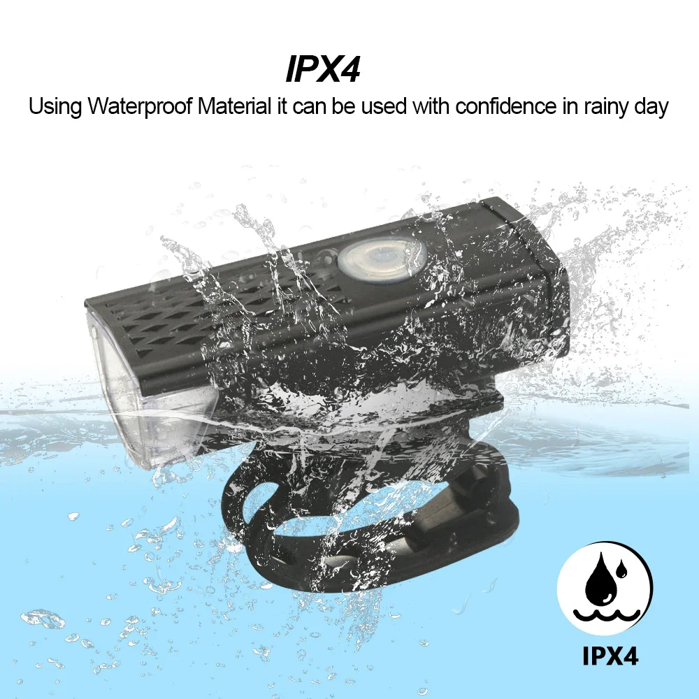 USB Rechargeable Bike Light Set Front Light With Taillight 3 Modes Easy to Install For Bicycle Accessories bicycle lights
