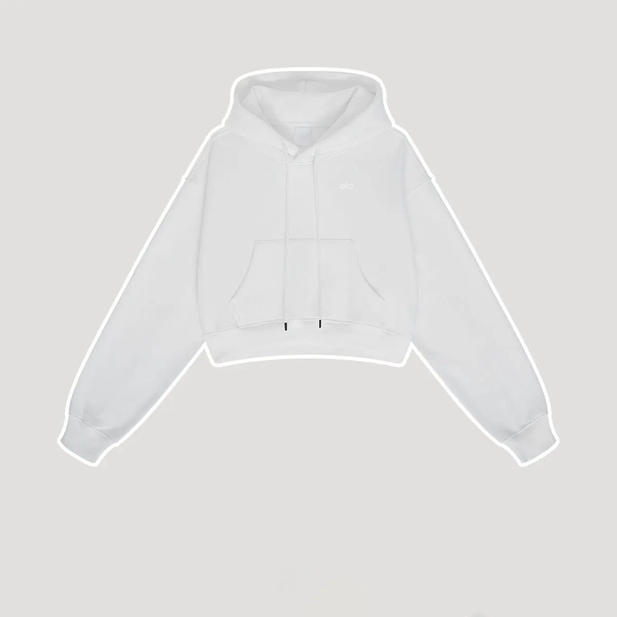 Mode Lose Hoodies Frauen Herbst Winter Langarm Crop Top Streetwear Solide Kordelzug Kapuze Hemd Casual Weibliche Sweatshirt