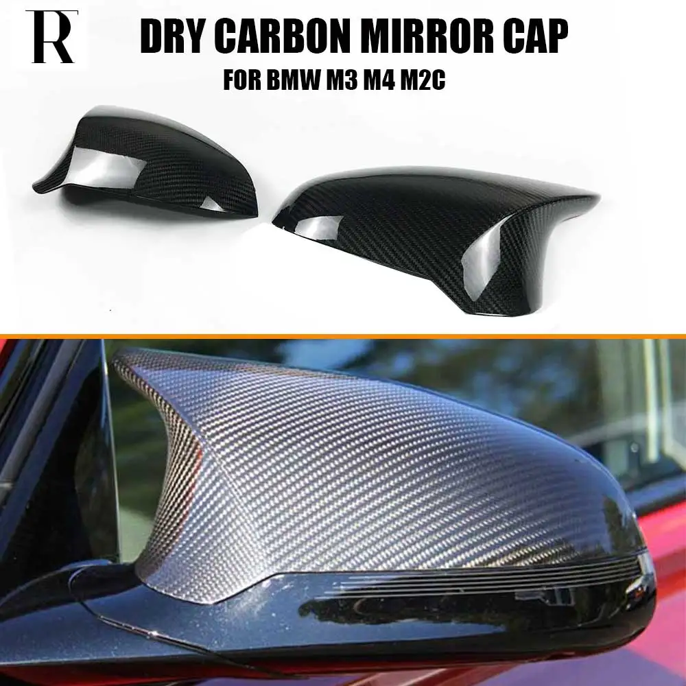 

Replaced Style Dry Carbon Fiber Side View Mirror Cap Shell Cover for BMW F87 M2 Compeititon F80 M3 F82 F83 M4