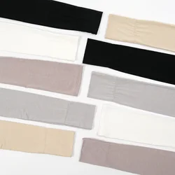 2024 Soild Color Arm Cover Oversleeves Muslim Hijab Sleeve For Women Modal Fabric Sleeves Ramadan Arm Warmers Summer Arm Cover