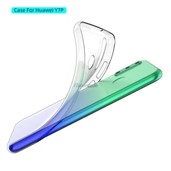 Ultra-Thin Transparent Silicone Phone Case - Clear Protective TPU Back Cover for Huawei Y7P (Clear)