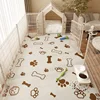 Pet Waterproof Floor Mat Home Pvc Leather Rug Large Area Anti-oil Anti-fouling Carpet Cartoon Cute Balcony Thickened Carpets 3