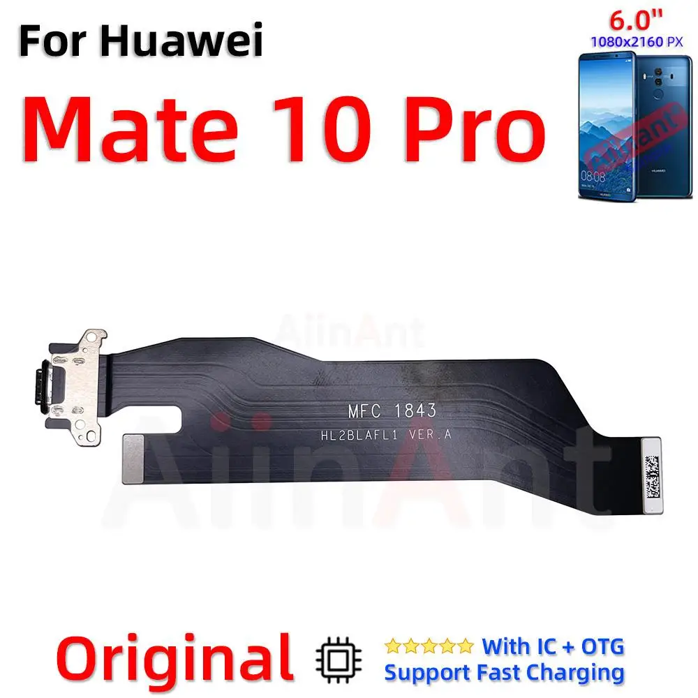Original USB Charger Dock Connector Port Charging Board Flex Cable For Huawei  Mate 9 10 20 Lite Pro Phone Parts - AliExpress