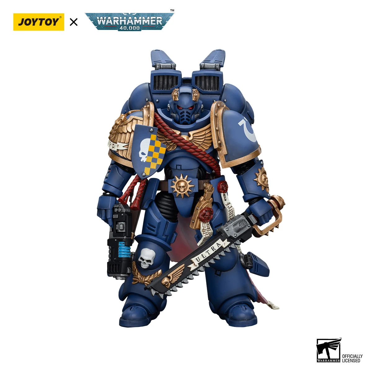 

Экшн-фигурки JOYTOY Warhammer 40 к 1/18, аниме, 12,2 см, ультрамарин, капитан с пусковым пакетом