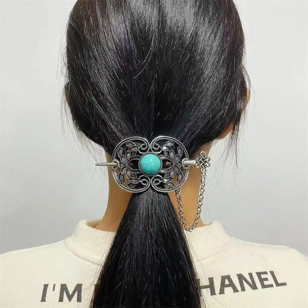 Ethnic Style Retro Hairpin New Chinese Style Hanfu Headwear Hair Sticks for Long Hair Ancient Style Alloy Hair Accessories