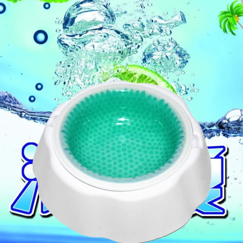 

Summer Pet Cold Water Bowl Cool Bowl Can Keep The Water Cool and Fresh for Dogs and Cats Pet Cooling Device Anti-spill Anti-slip