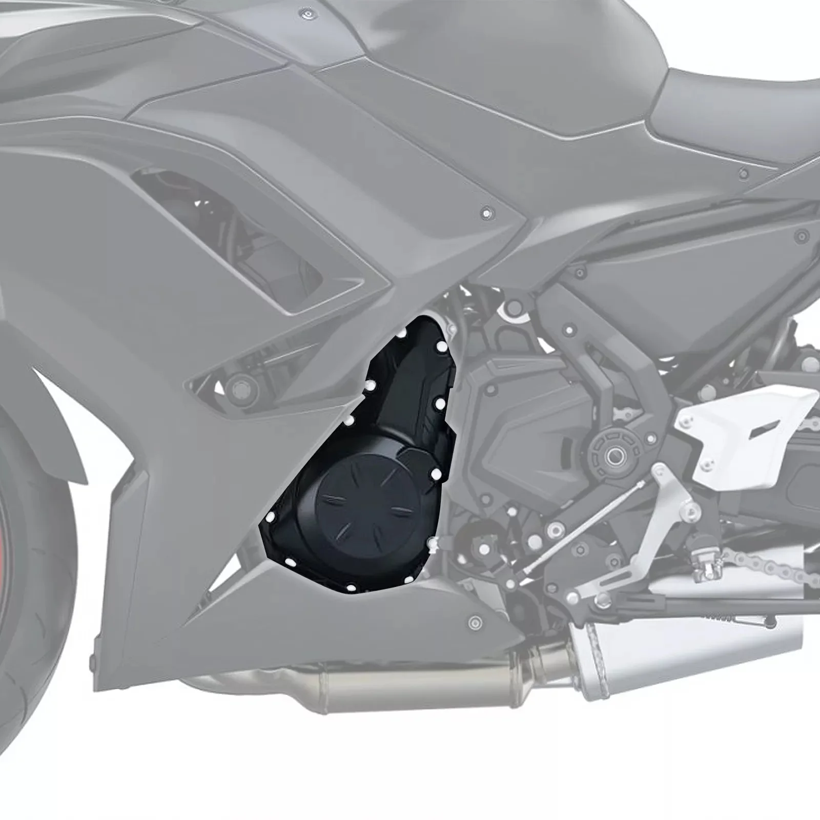 Motorcycle Left Stator Engine Cover For Kawasaki Z650 Ninja 650 -