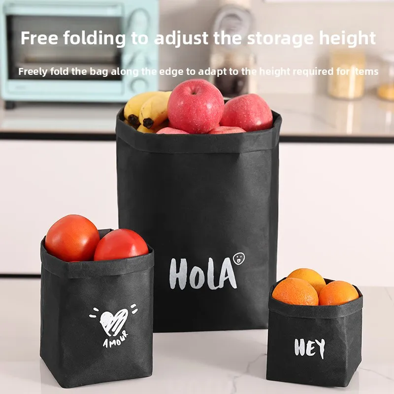 Thickened Kraft Paper Storage Bag for Kitchen Refrigerator