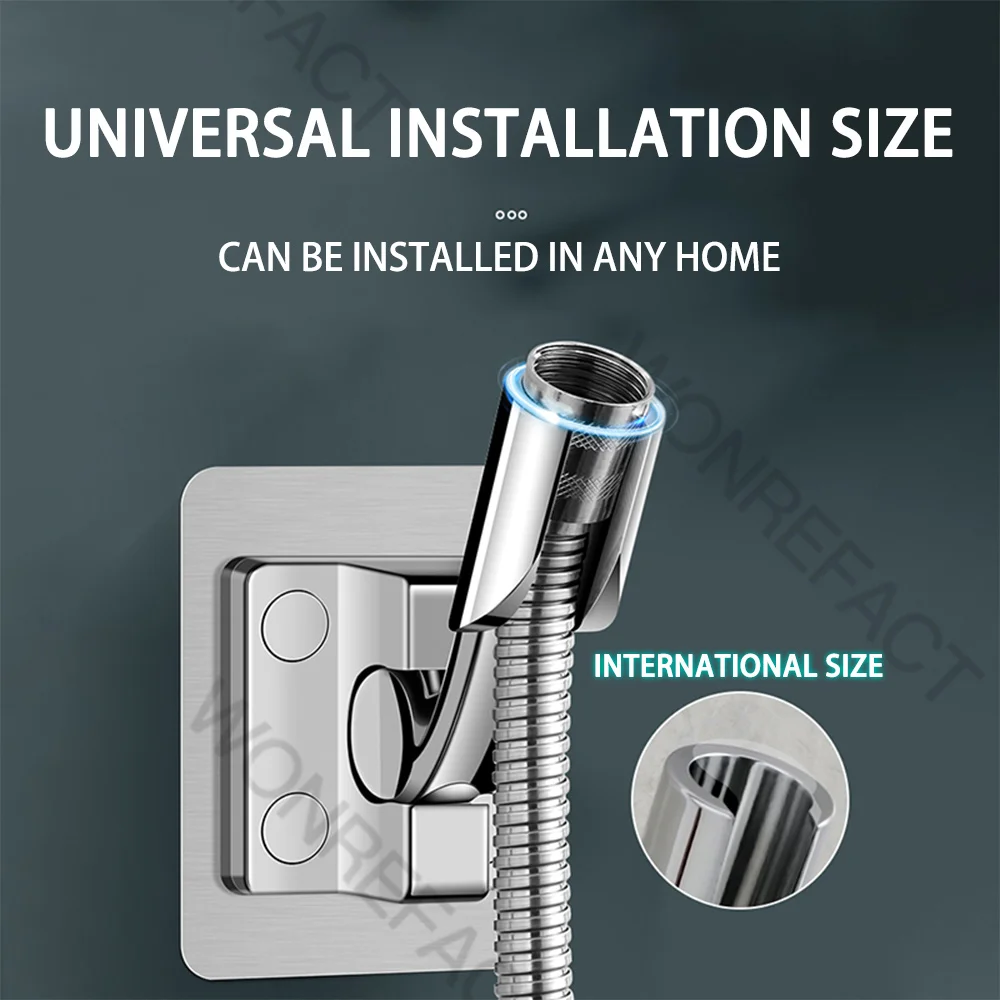 No Drill Adjustable Shower Head Holder Nozzle Handheld 180 Degree Rotation Shower Bracket Universal accessorie showerhead holder shower bracket shower holder