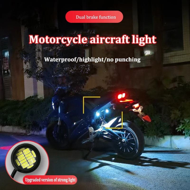 

Eagle Eye Mini LED Light 12V 12SMD Car DRL Daytime Running Light Motorcycle Car Drone Screw Waterpproof Backup Signal Lamp Bulb