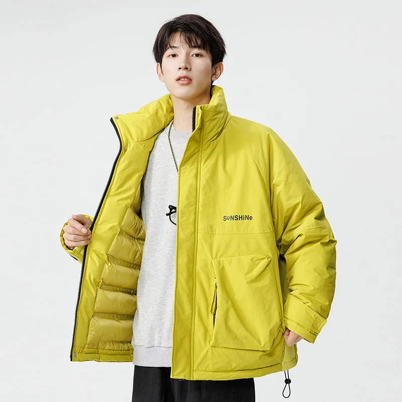 Men's Padded Jacket Winter Tactical Jacket Stand Collar Zip-up Windbreaker High Quality Waterproof Outerwear Unisex Thick Warm