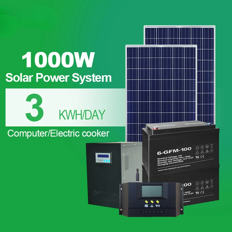 

1000W off-grid Solar Power System, Kit, Home System 20kw solar generator system
