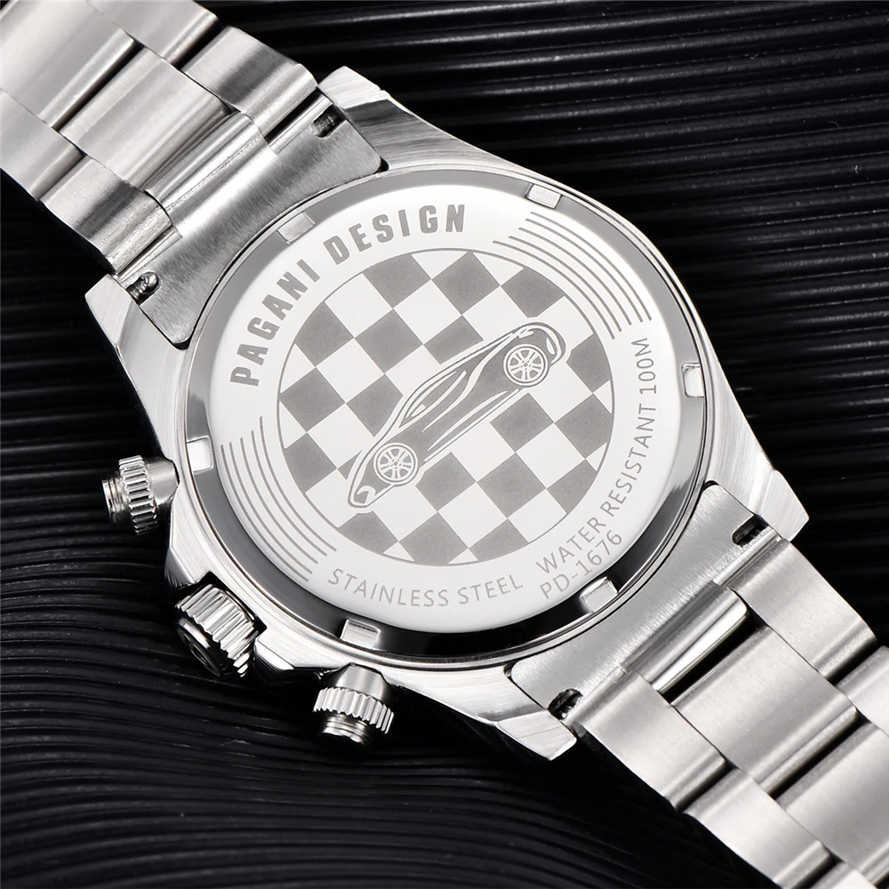 2022 New PAGANI DESIGN 39MM ref.6263 Men's Quartz Watches Top Brand Luxury Stainless Steel Sapphire Chronograph Reloj Hombre