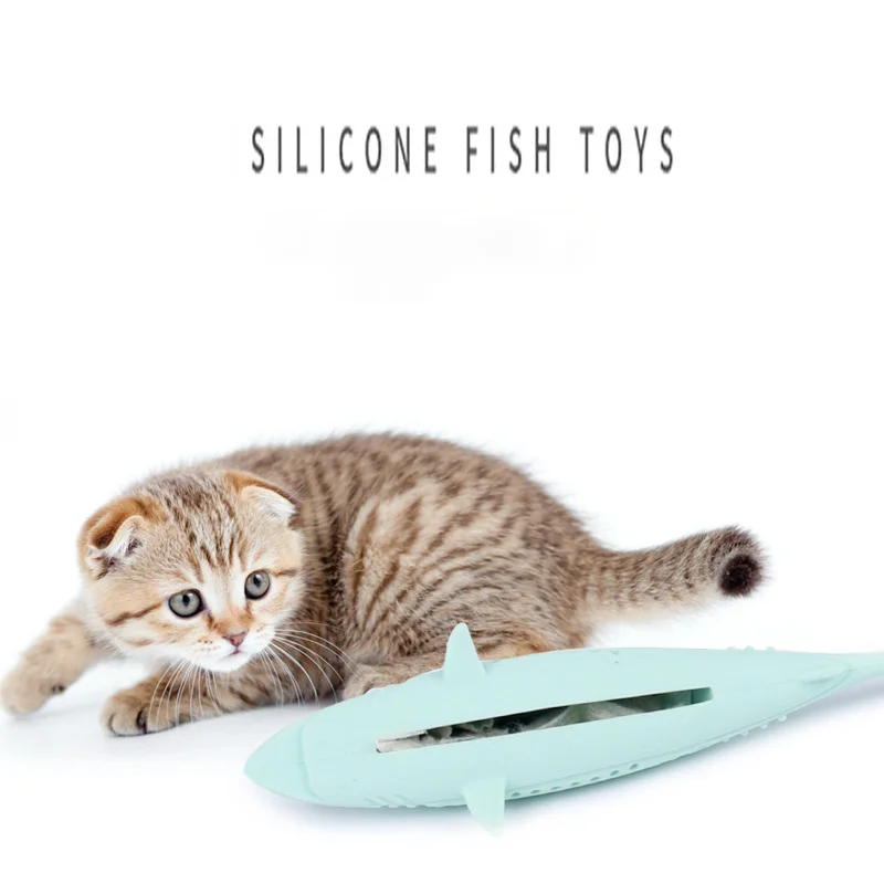 

Pet Toys Cats Chew Shark Teaser Stick Mint Teeth Cleaning Cat Teething Stick Silicone Fish Toys Interactive Cat Toy Pet Supplies