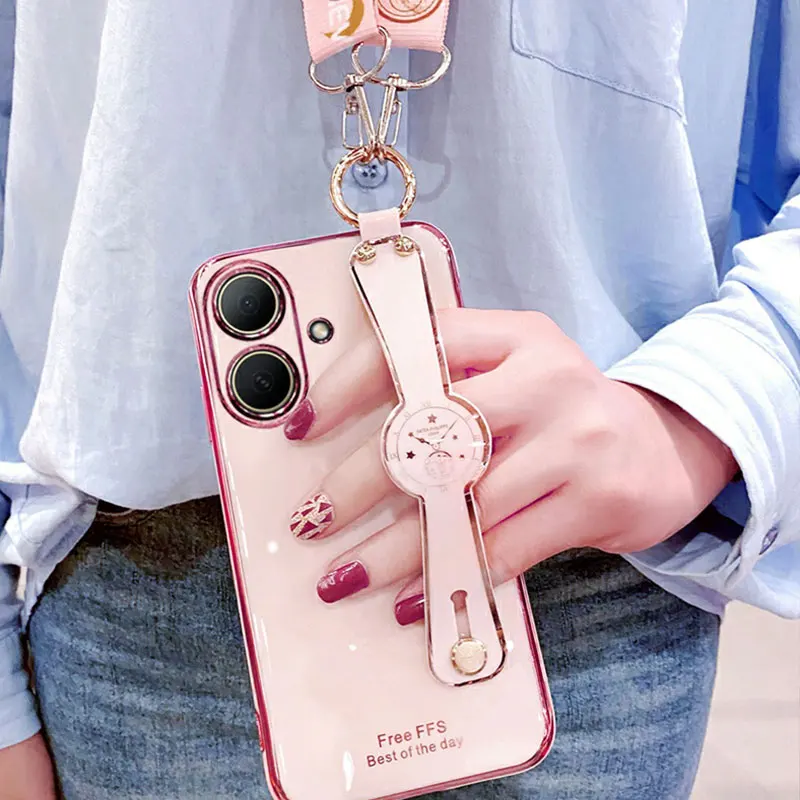 NovaY73 Crossbody Phone Case with Wrist Strap and Neck Lanyard - Stylish Holder Cover Gift