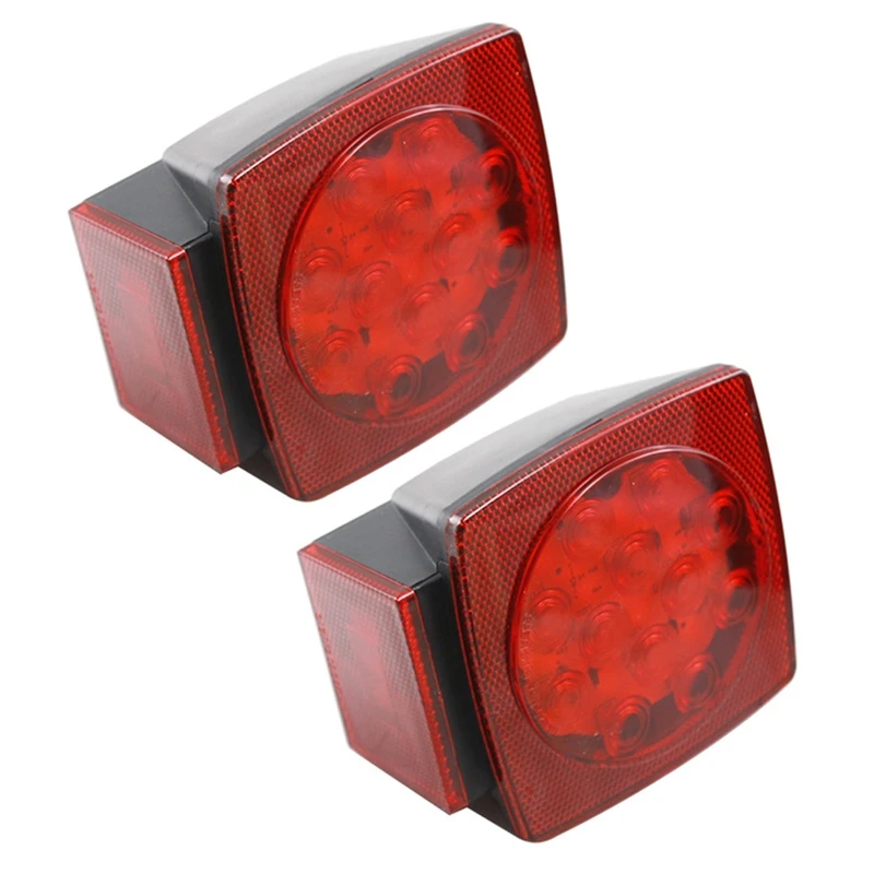 

12LED Dynamic Car Truck Tail Light Taillight Rear Lamp Flashing Warning Light Bus Trailer RV SUV