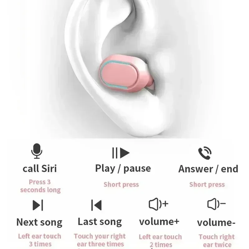E7s Tws Gaming Headset Bluetooth Earphones Earbuds Blutooth Earphone Wireless Hearing Aids Sport EarBuds Hifi headphones 5