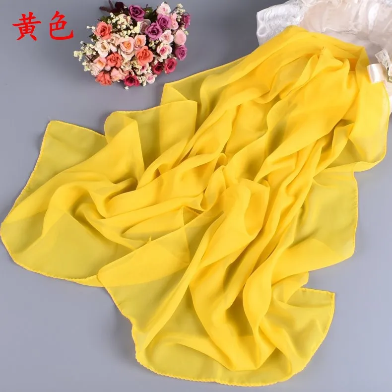 women's long chiffon scarf