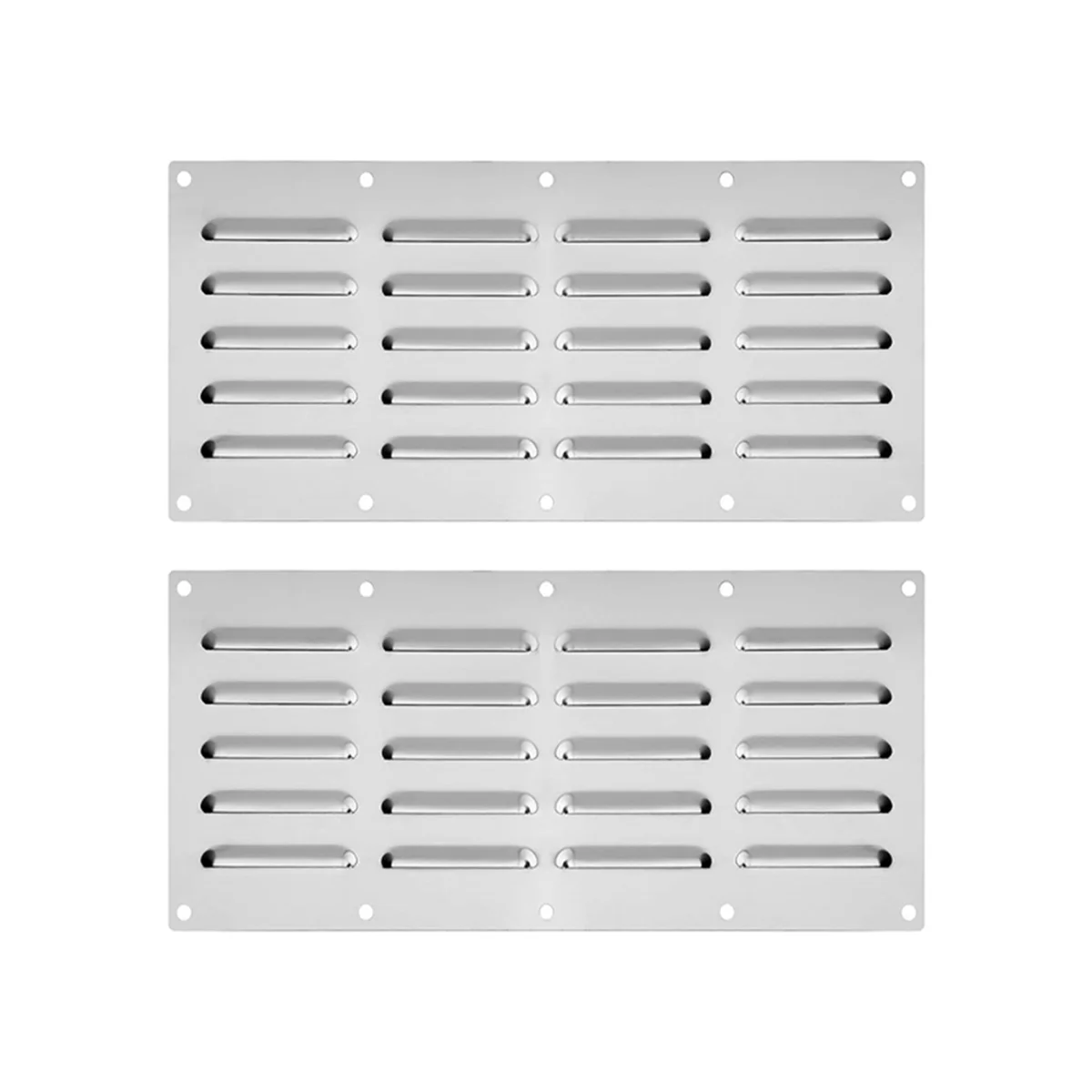 BAAU 2pcs Stainless Steel Ventilation Panel for Barbecue Accessories Stainless Steel Ventilation Cover Barbecue Vents