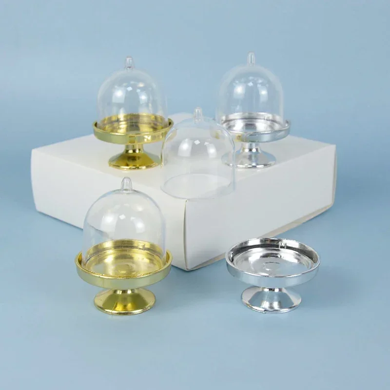 4/12pcs Clear Plastic Mini Candy and Cupcake Boxes with Lids, Elegant Wedding Gift Boxe... - SKU CCB01742 - UGI Packaging