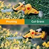 Handheld Cordless Electric Hedge Trimmer Garden Shrub Mower 2 in 1 Home Mower Gardening Tools 24V 6