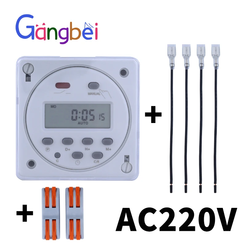 DC 12V AC 110V 220V 16A LCD Digital Programmable Control Power Timer Time  Switch for advertising light boxes radio equipment - AliExpress