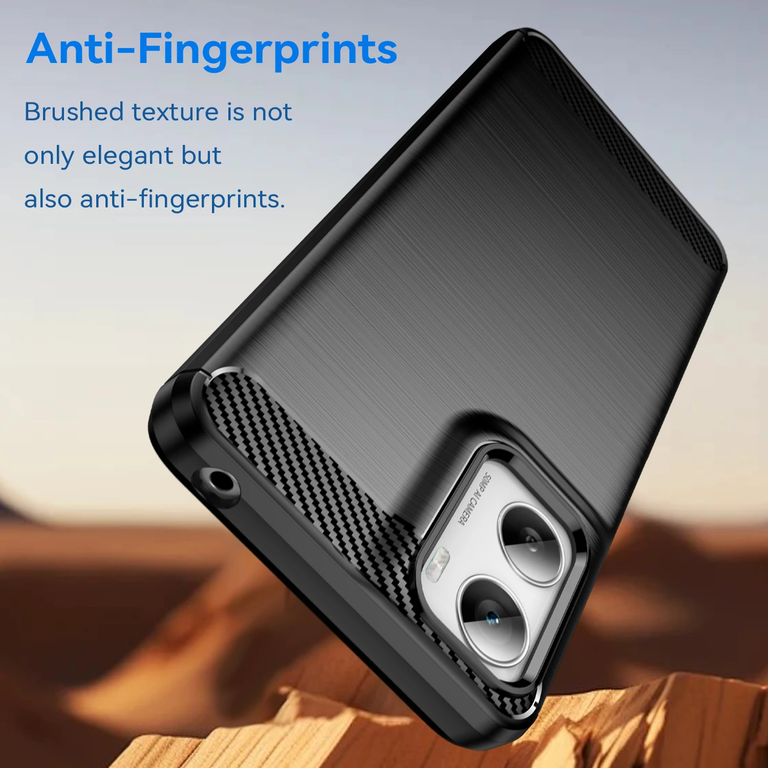 Carbon Fiber Brushed Texture Phone Case
