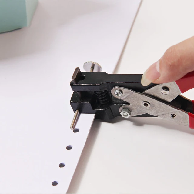 Single Hole Punch 3*15mm Oval Hole Hand-held Metal Hole Puncher With Spring  For Member Id Card Paper Pvc School, Office Supply - Hole Punch - AliExpress