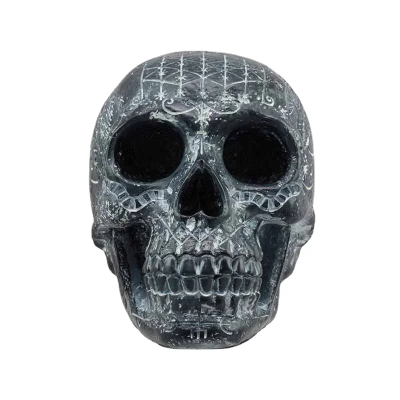 13cm Creativity Personality for Black Horror Skull Decal Motorcycle Windows Scratch-Proof RV Car Stickers Bumper Decoration